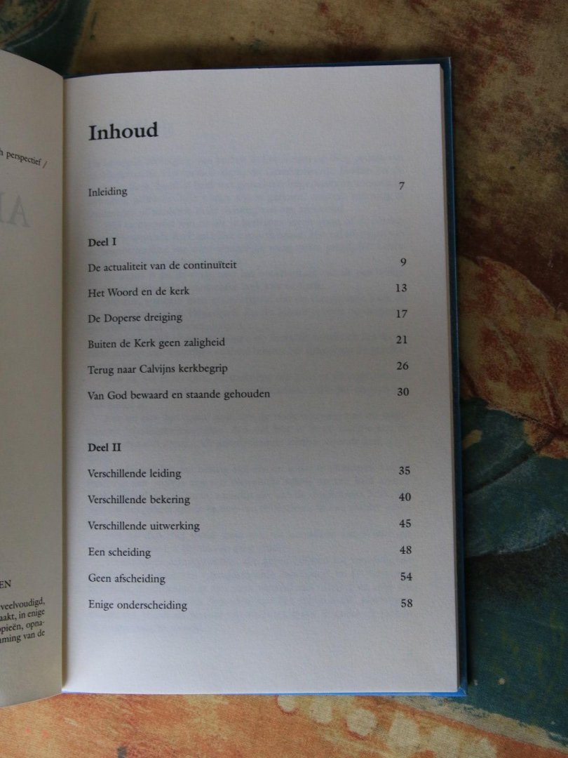 Sluijs, Dr. C.A. van der - Kerk of afscheidng