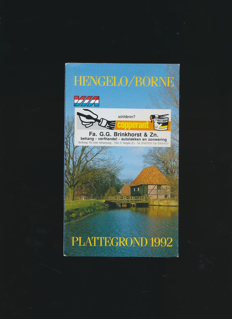 Red. - Plattegrond Hengelo / Borne 1992