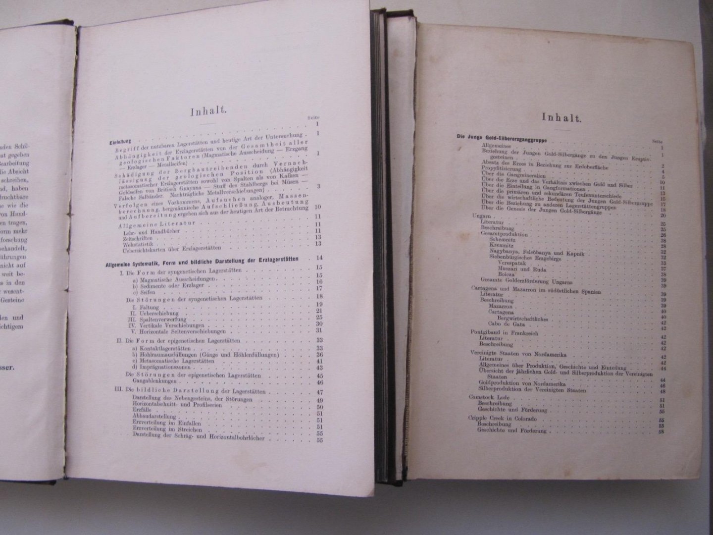 Beyschlag-Krusch-Vogt - Die Lagerstatten der Nutzbaren Mineralen und Gesteine I. en II. Band