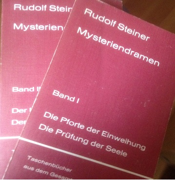 Steiner, Rudolf - 2 boeken in 1 koop Mysteriendramen. Band I en II