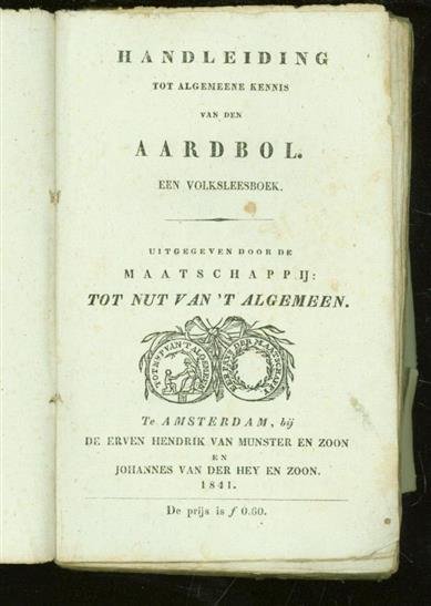 Timmer, Geurt Kornelis - Handleiding tot algemeene kennis van den aardbol, een volksleesboek ( 2e uitgebreide druk )