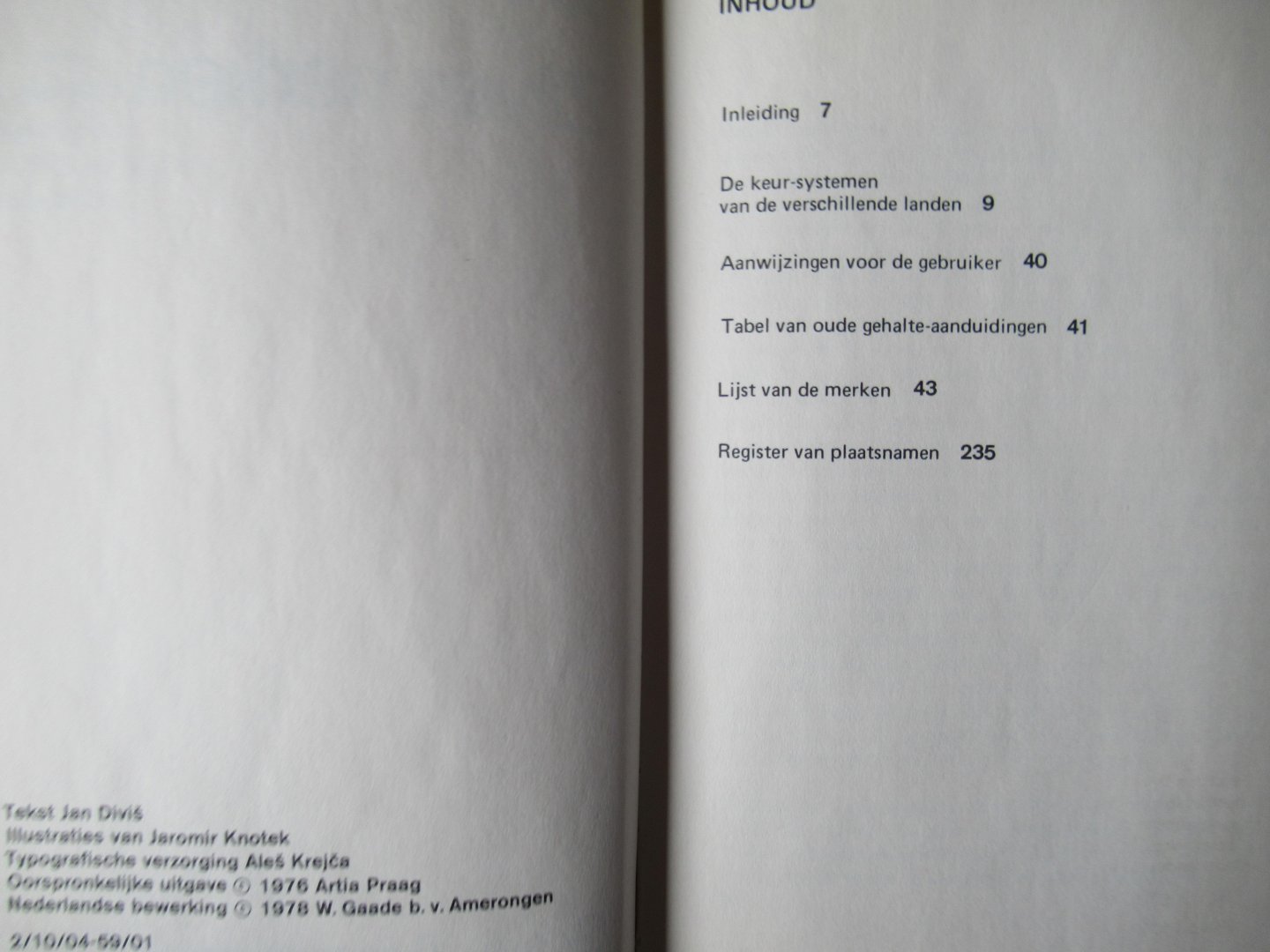 Divis, Jan - Zilvermerken