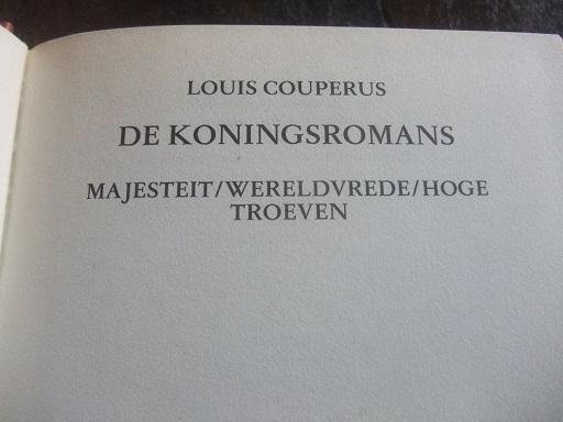 Couperus, Louis - De Koningsromans