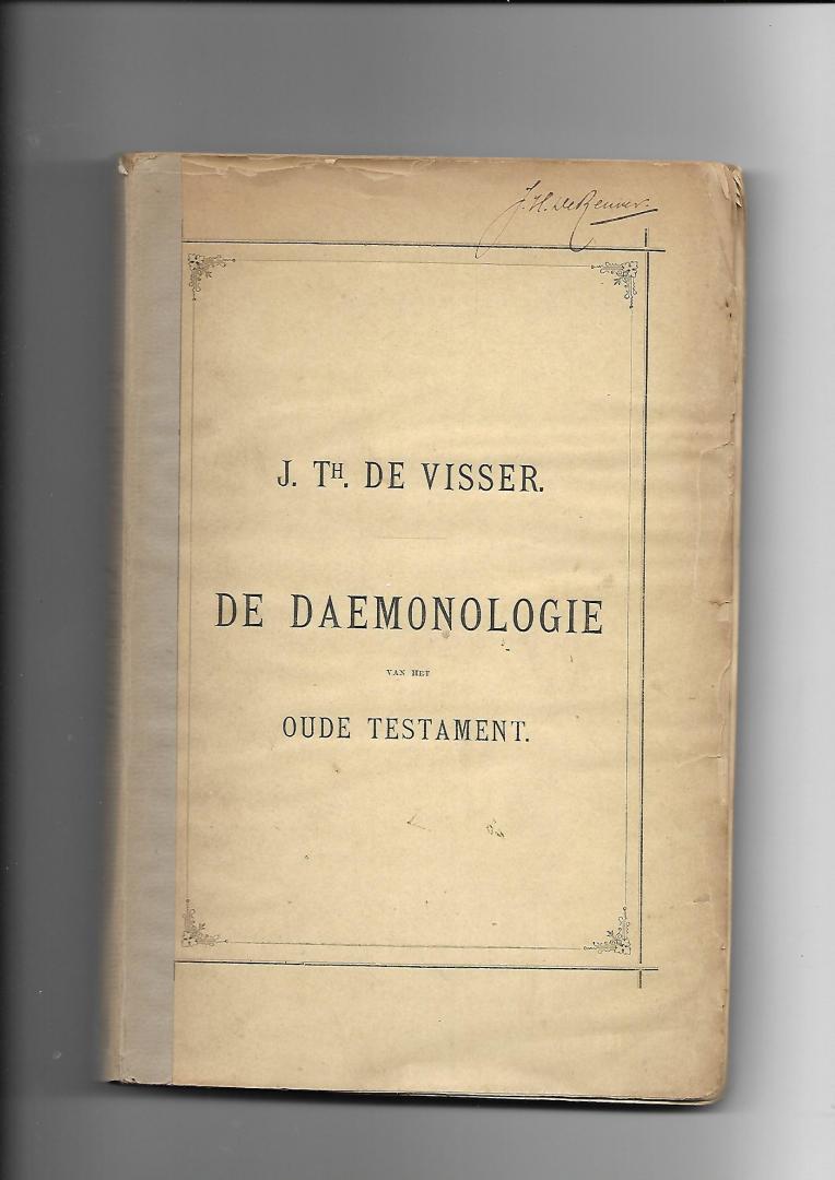 Visser, J.Th. de - De daemonologie van het Oude Testament
