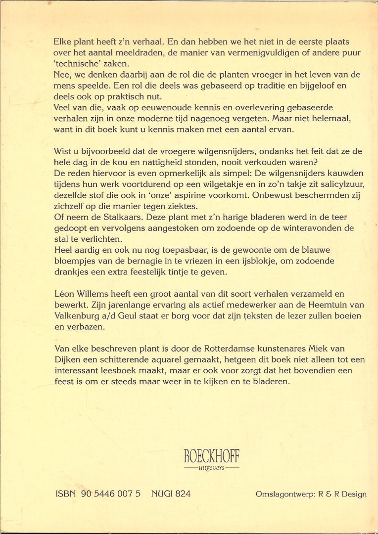 Dijken, Miek van  en  Leon Willems - De Stalkaars en andere Plantenverhalen