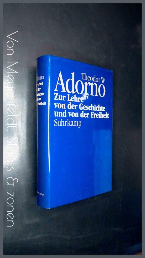 Adorno, Theodor W. - Zur lehre von der geschichte und von der freiheit (1964/65)