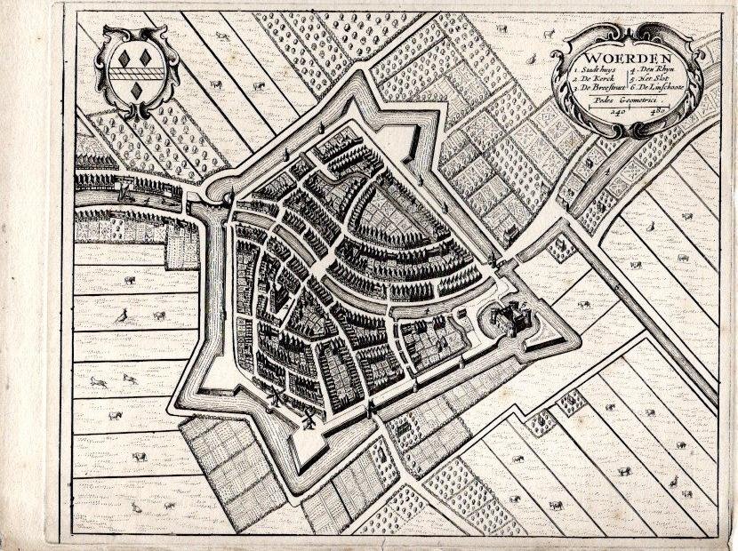 WOERDEN - Frederick de WIT - Woerden - [plan / plattegrond].