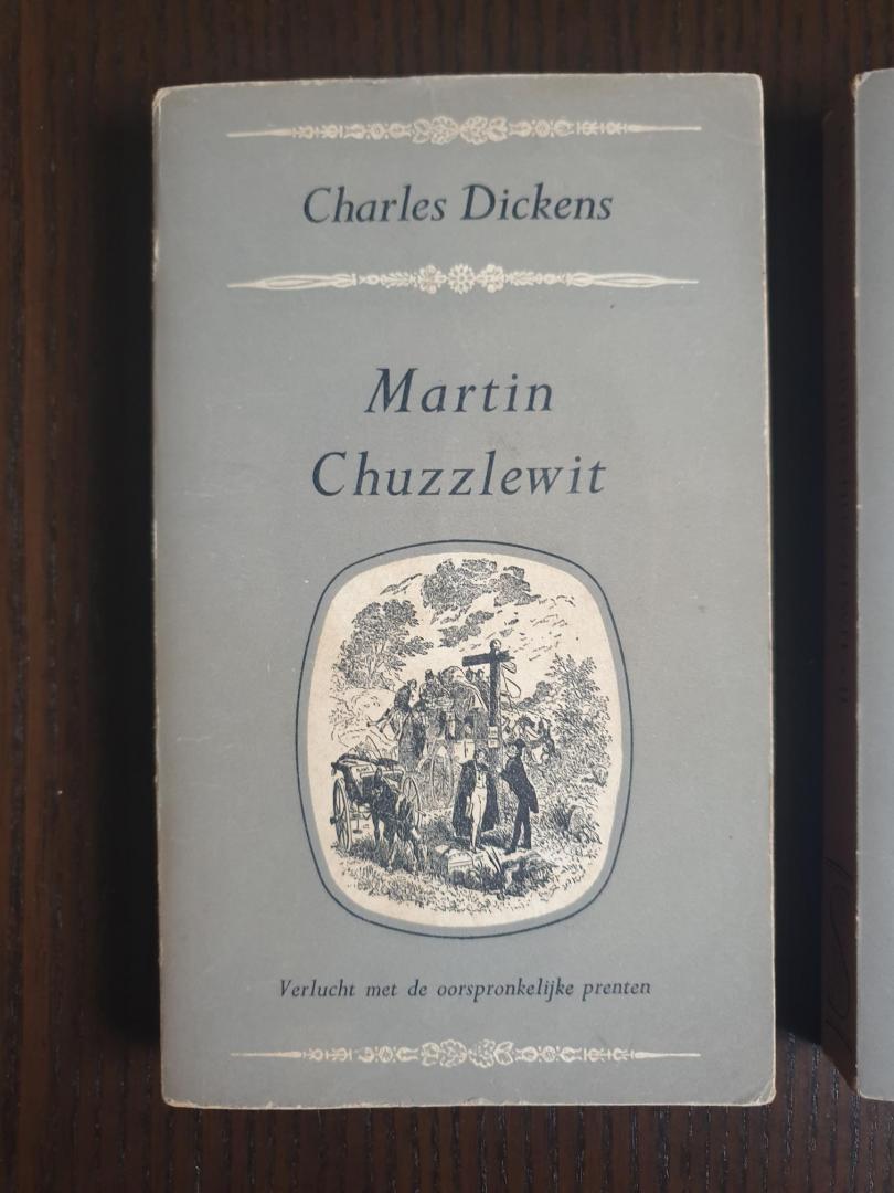 Dickens, Charles - Martin Chuzzlewit. Deel I en Deel II. Verlucht met de oorspronkelijke prenten