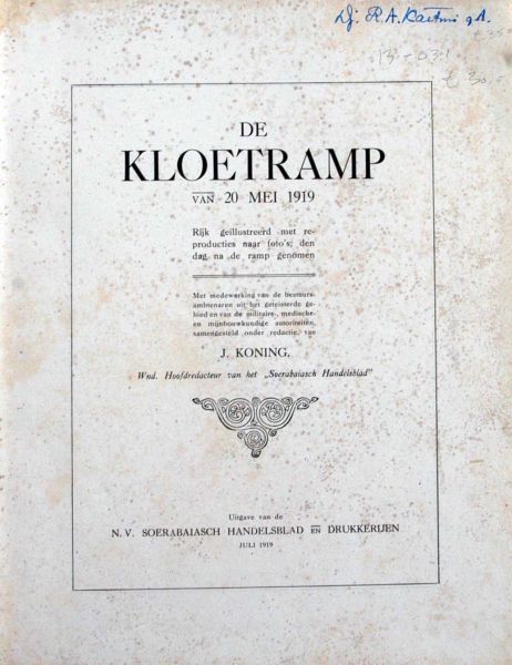 J. Koning - De Kloetramp van Mei 1919
