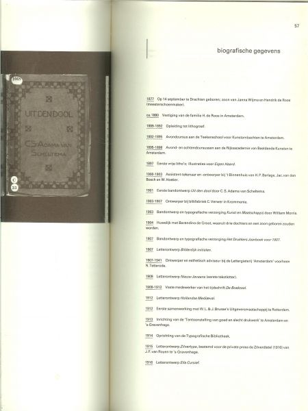 Roos, Sjoerd H. de  ..  Met een inleiding van Jan P. Boterman. - Typografische geschriften, 1907-1920