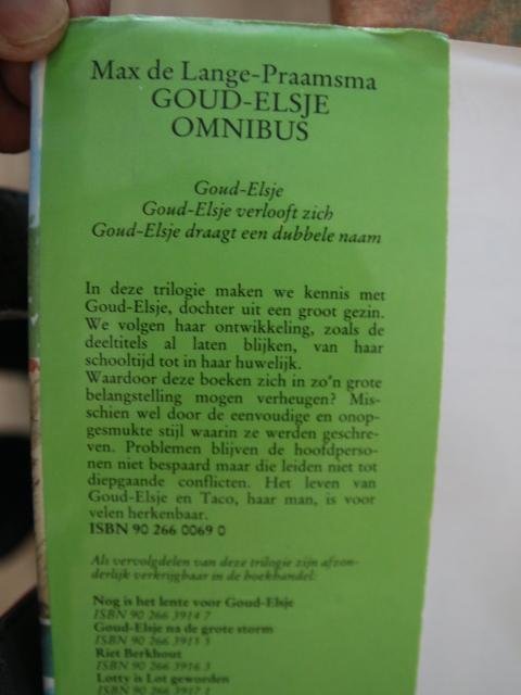 Lange-Praamsma, Max de - Goud-Elsje Omnibus ( inhoud: Goud-Elsje, Goud-Elsje verlooft zich en Goud-Elsje draagt een dubbele naam)