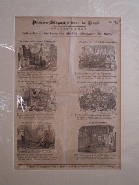 Schuitemaker, J.. - Prenten-Magazijn voor de Jeugd. No. 7. Vaderlandsche geschiedenis. Tafereelen uit het leven van Michiel Adriaansz. De Ruiter.
