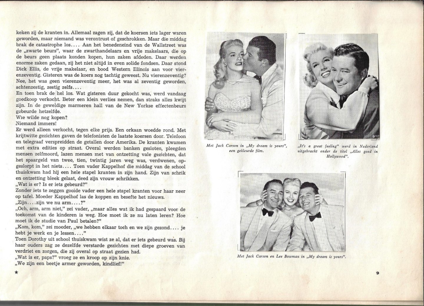 Ebeling, Hans. - Doris Day. Triomf der populaire charme. Een verhaal van onze tijd. Album compleet met alle 64 ingeplakte z/w foto's [gesigneerd door Doris Day]