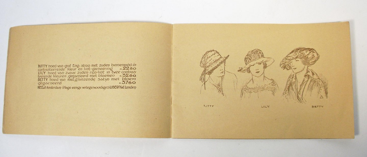 Metz & Co. - Liberty japonnen hoeden. Voorjaar 1921. Hoeden blouses japonnen mantelpakken mantels modellen elders niet verkrijgbaar / Liberty Amsterdam 'Gravenhage Metz & Co.