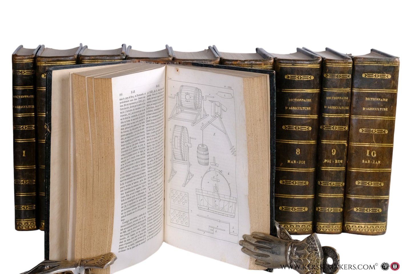 Vivien, (sous la dir. de) - Cours complet d'agriculture ou Nouveau dictionnaire d'agriculture théorique et pratique d'économie rurale et de médecine vétérinaire; rédigé sur le plan de l'ancien dictionnaire de l'abbé Rozier, par le baron de Morogues, Mirbel, Héricart...