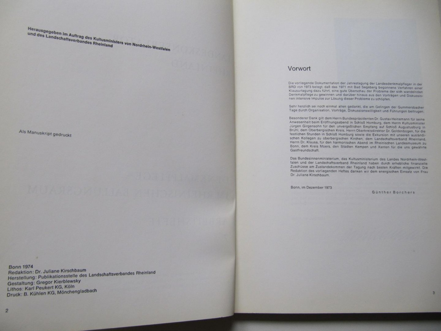 J. Kirschbauw - Denkmalpflege im Rheinischen Ballungsraum - Arbeitshefte 7