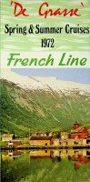 French Line - Brochure French Line De Grasse 1972 Spring and Summer Cruises