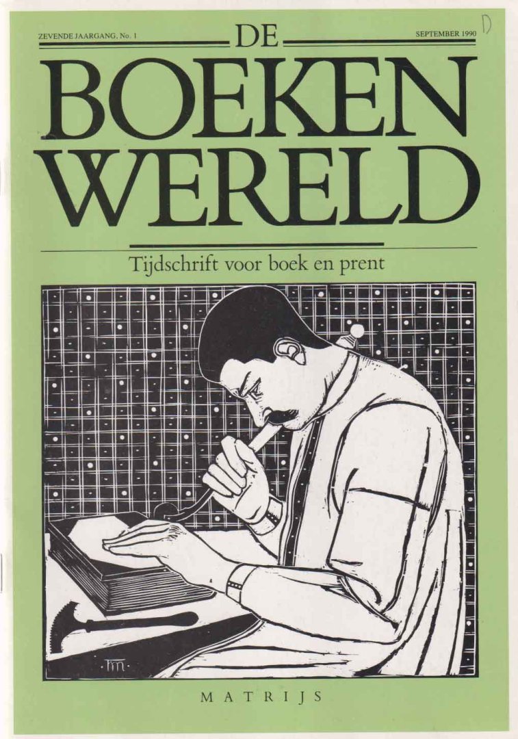  - De Boekenwereld. Tijdschrift voor boek & prent. Jaargang 7 nrs: 1 t/m 5