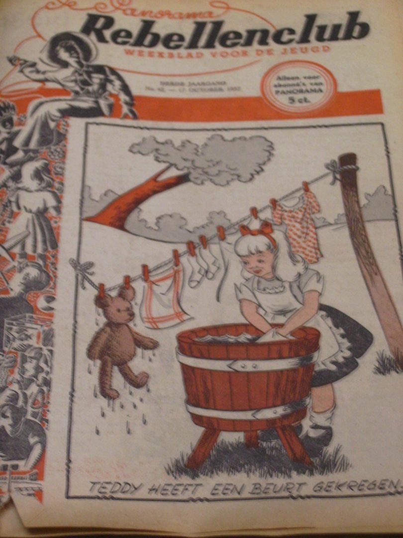 Diversen - Panorama Rebellenclub weekblad voor de jeugd derde jaargang no. 30 1952 t/m no 07 1953