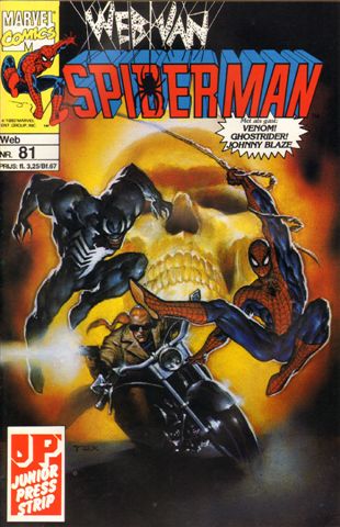 Junior Press - Web van Spiderman 081, Haat en Nijd, geniete softcover, ave staat