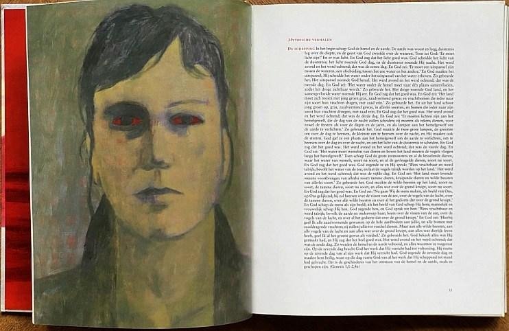 VANRIET, Jan - De testamenten. Verhalen uit de Bijbel. Met schilderijen van Jan Vanriet. (Gesigneerd).