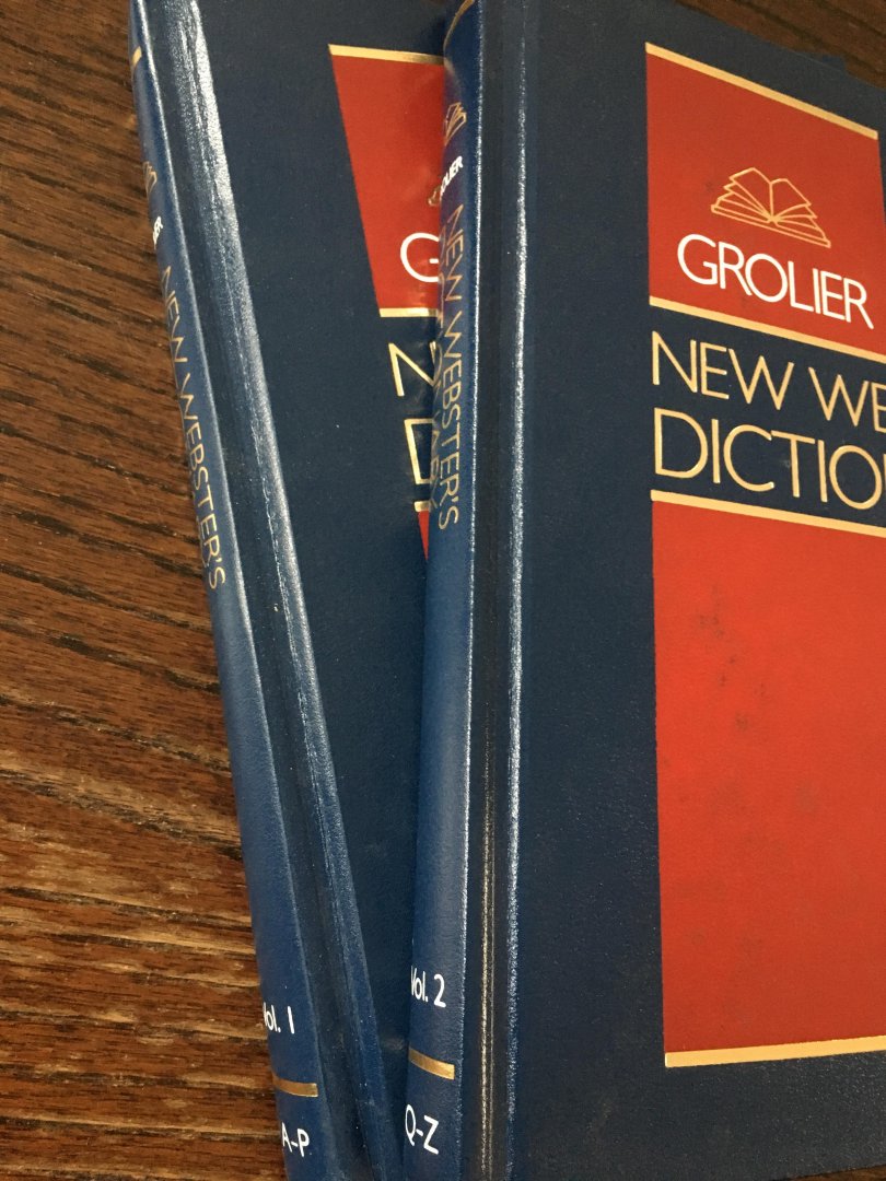  - New webster’s Dictionary volume 1 & volume 2