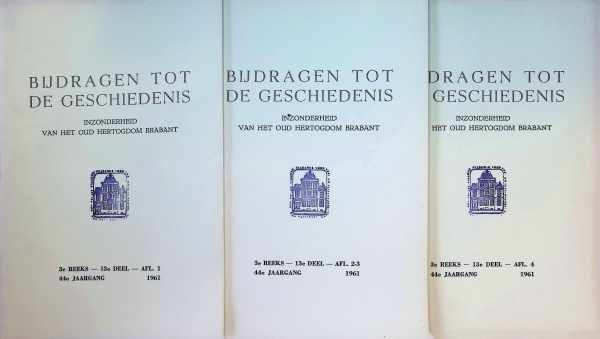  - Bijdragen tot de geschiedenis inzonderheid van het oud hertogdom Brabant 44e jaargang 1961 compleet