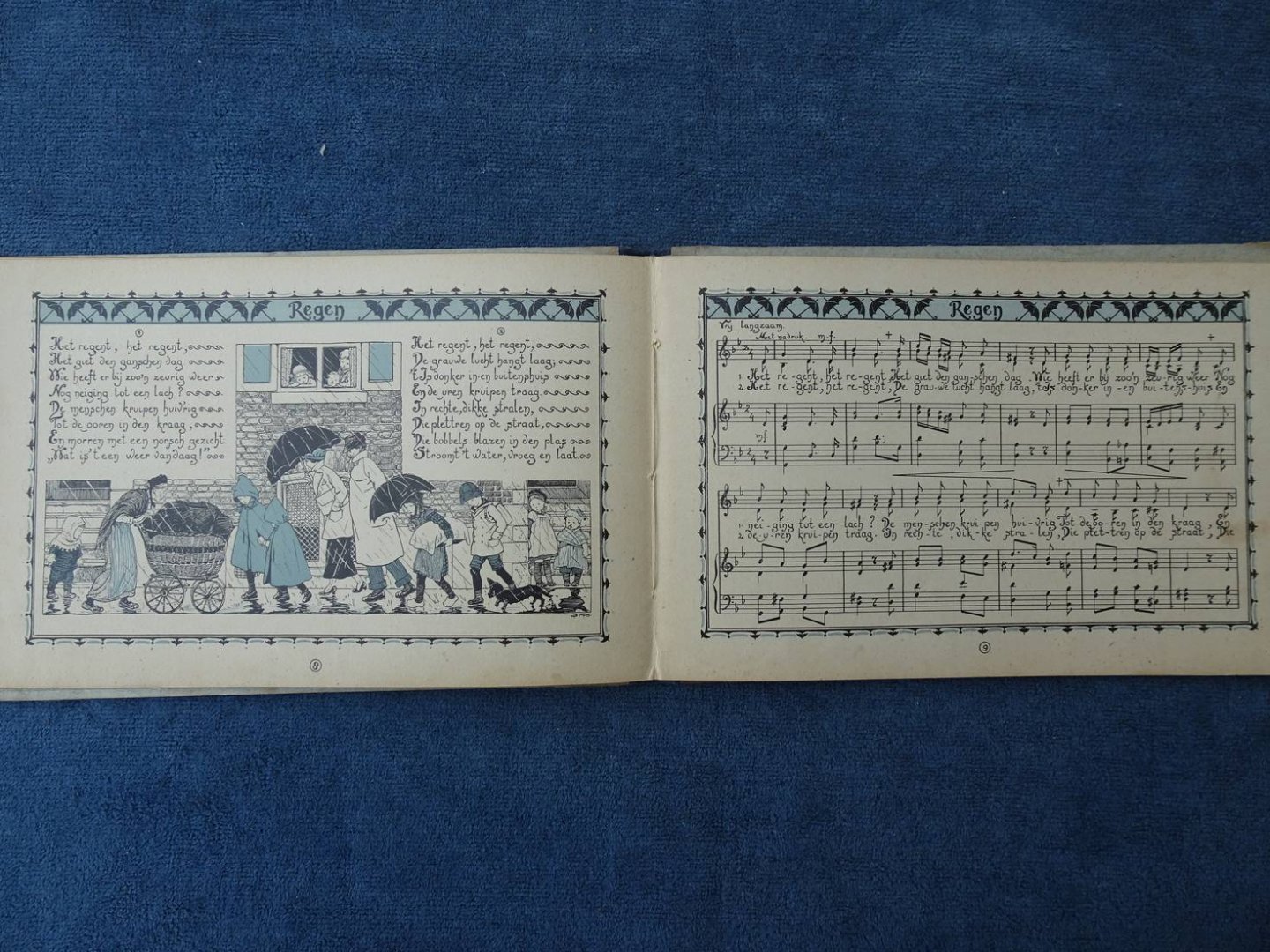 Kraan, H.J. van der & B. en J. Midderigh-Bokhorst. - Kindervreugde. Tweestemmige liedjes met pianobegeleiding, woorden en muziek. 2de bundel.