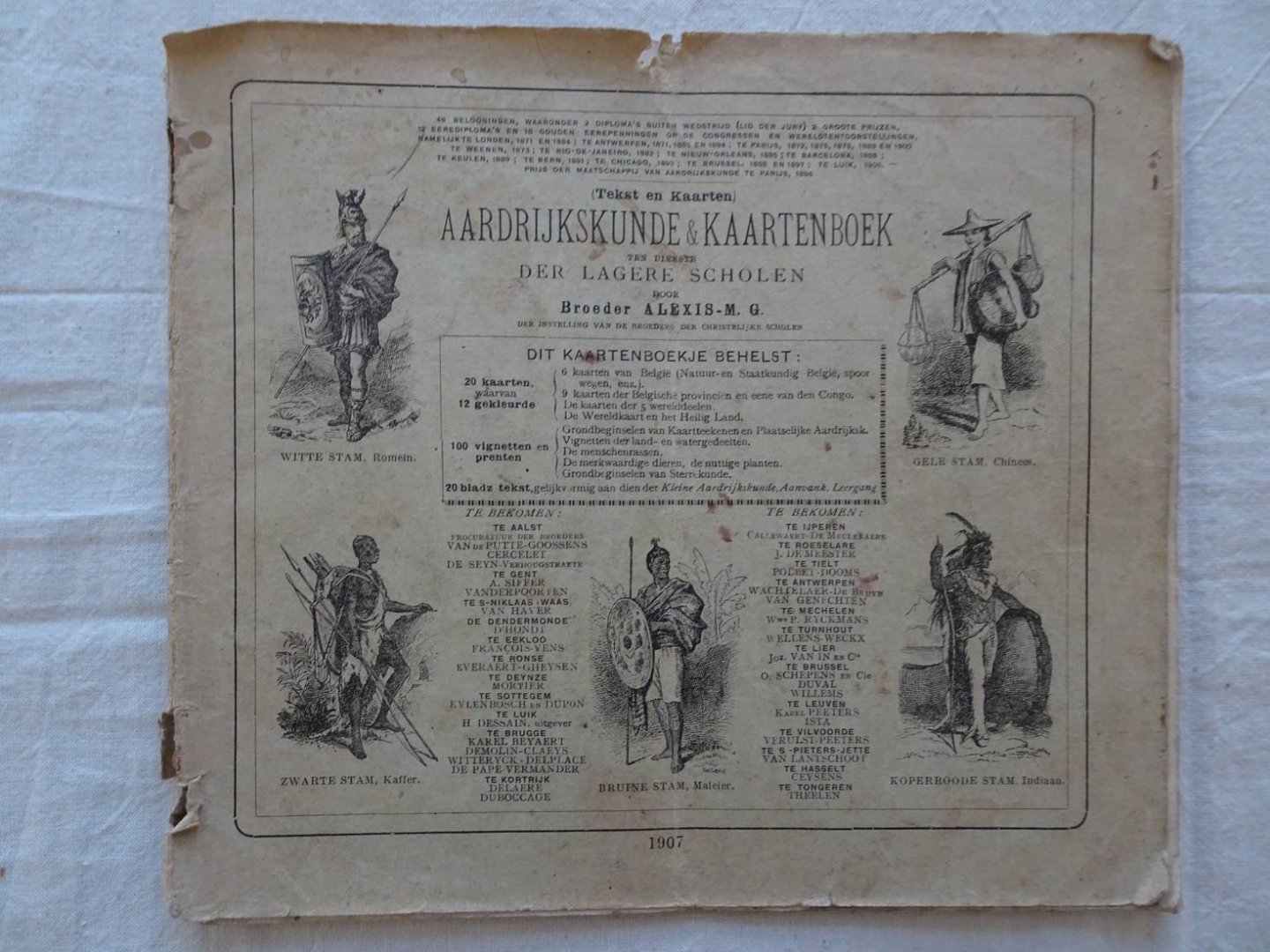 Broeder Alexis- M.G.. - Aardrijkskundig kaartenboek ten dienste der lagere scholen.