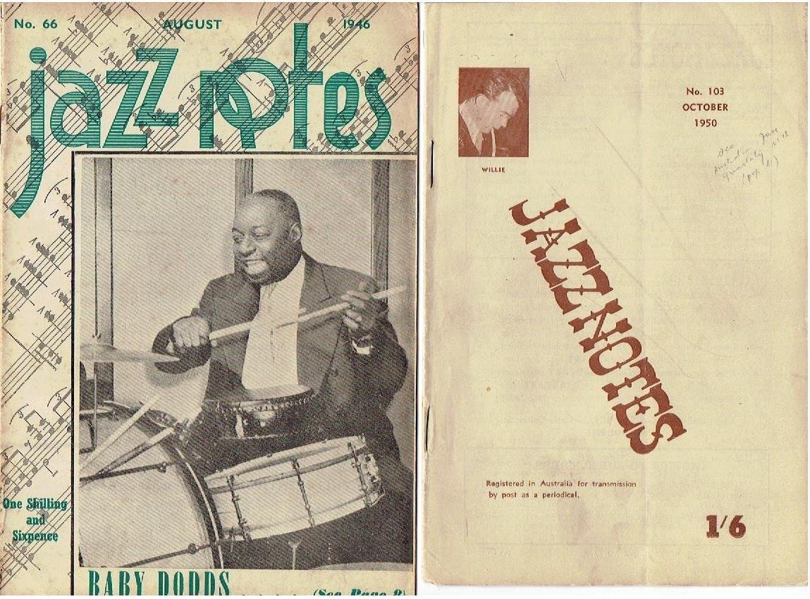 JAZZ - John W. RIPPIN - Jazz Notes - Australia's Magazine for the Lover of Hot Jazz - No. 66 August 1946 - 103 October 1950 [38 issues].