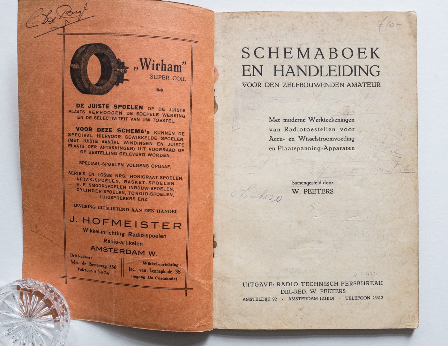 Peeters, W. - Schemaboek en Handleiding voor den zelfbouwenden amateur