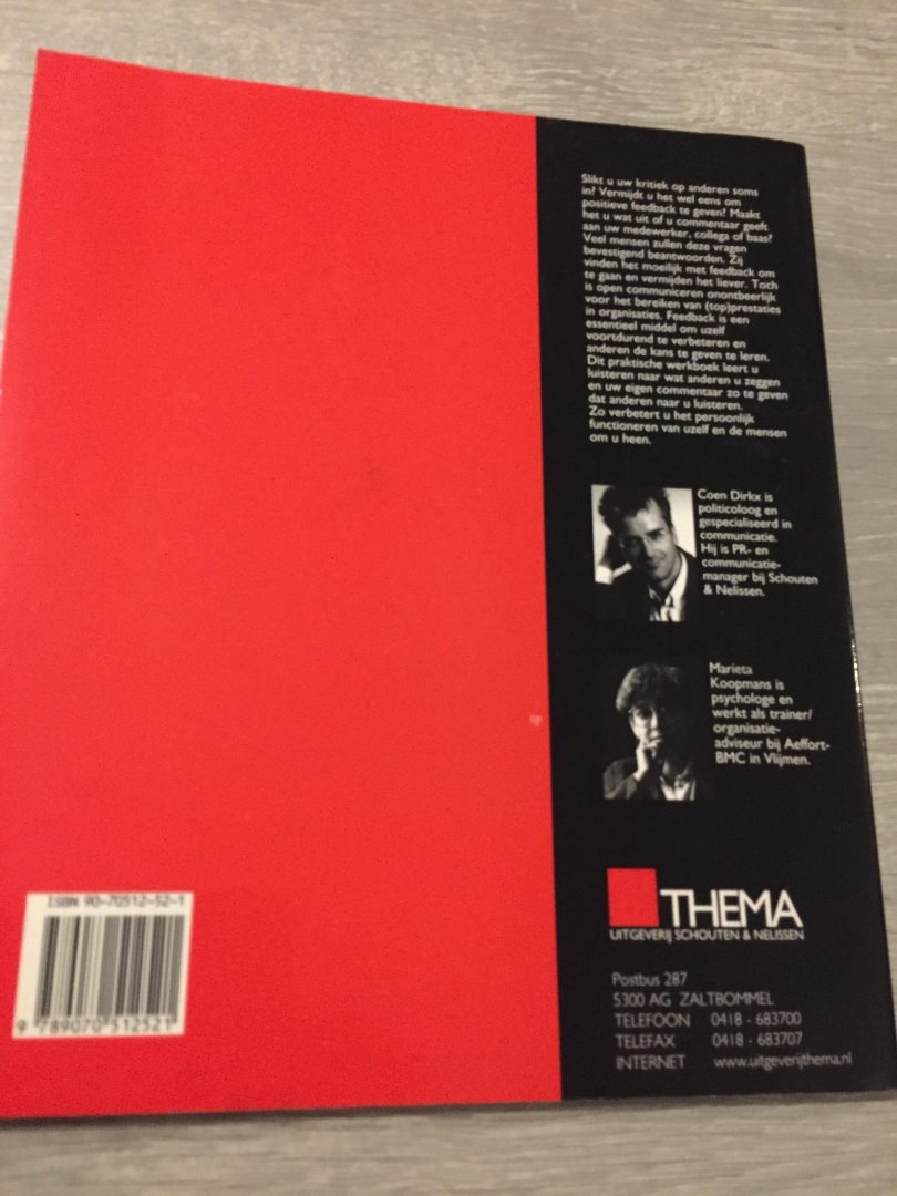 Dirkx, C. - Feedback / Werkboek / druk 1