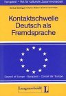 Baldegger, Muller - Kontaktschwelle Deutsch Als Fremdsprache