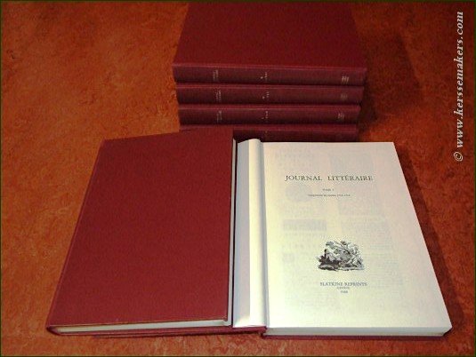 JOURNAL LITTERAIRE: - Journal littéraire (1713-1737). (6 volumes)
