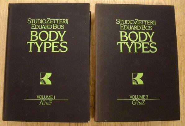 STUDIOZETTERIJ EDUARD BOS. & BOS JOAHN TH. - 758 Bodytypes Volume 1 A t/m F Volume 2 G t/m Z.  [ Two Volumes ] [ Body Types] [ Studiozetterij Eduard Bos ]