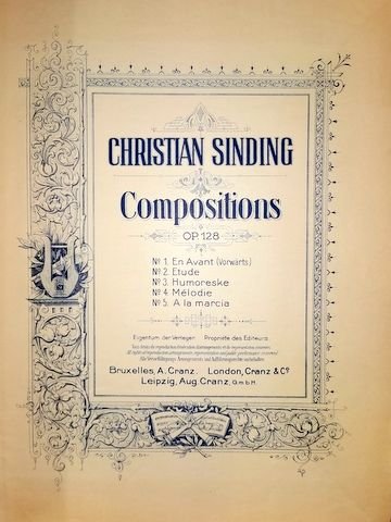 Sinding, Christian: - Compositions op. 128. No. 3: Humoreske