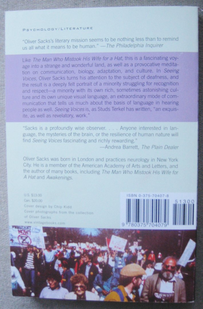 Sacks, Oliver W. - Seeing Voices  -   A Journey into the World of the Deaf