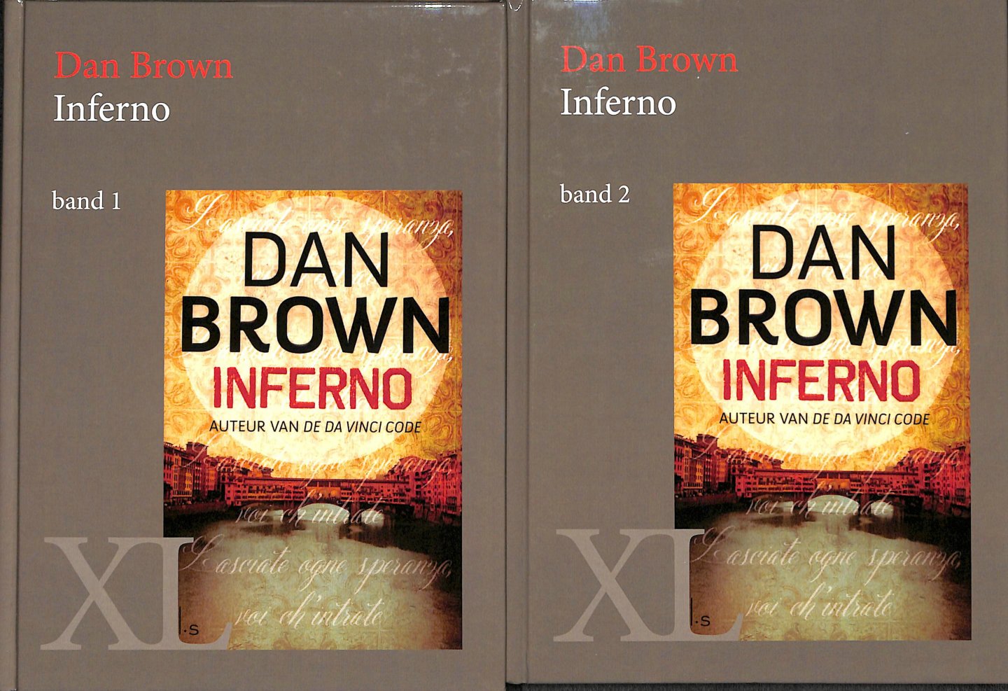 Brown, Dan - Inferno - grote letter uitgave. 2 delen