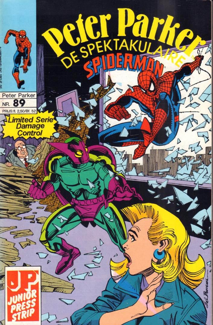 Junior Press - Peter Parker, de Spektakulaire Spiderman nr. 089, Limited Serie : Damage Control, geniete softcover, zeer goede staat