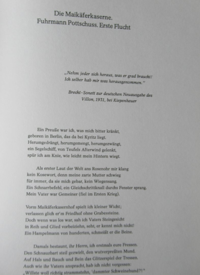 Becher, Ulrich - Die Ballade von Franz Patenkindt