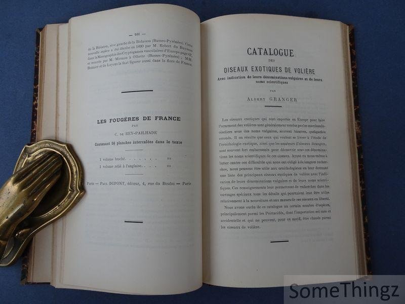 Constantin de Rey-Pailhade. - Les fougères de France. Avec 56 planches hors-texte. [Convolut, complet.]
