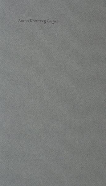 Korteweg, Anton. - Congres.