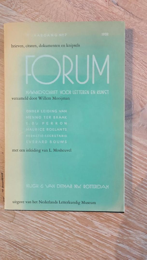 Mooijman, Willem - Mosheuvel, L. - Brieven, citaten, dokumenten en knipsels Forum