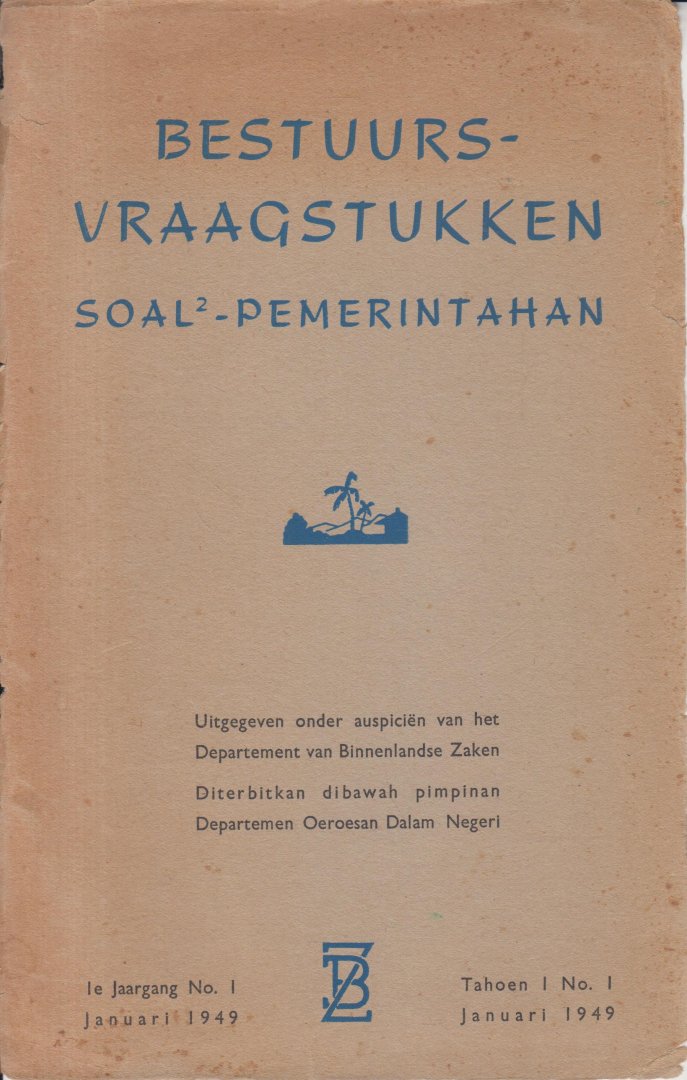 Bock e.a. (redactie), W.E. - Bestuursvraagstukken - Soal² - pereintahan