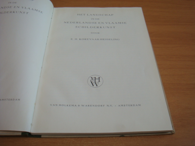 Korevaar-Hesseling, E.H - Het landschap in de Nederlandse en Vlaamse schilderkunst