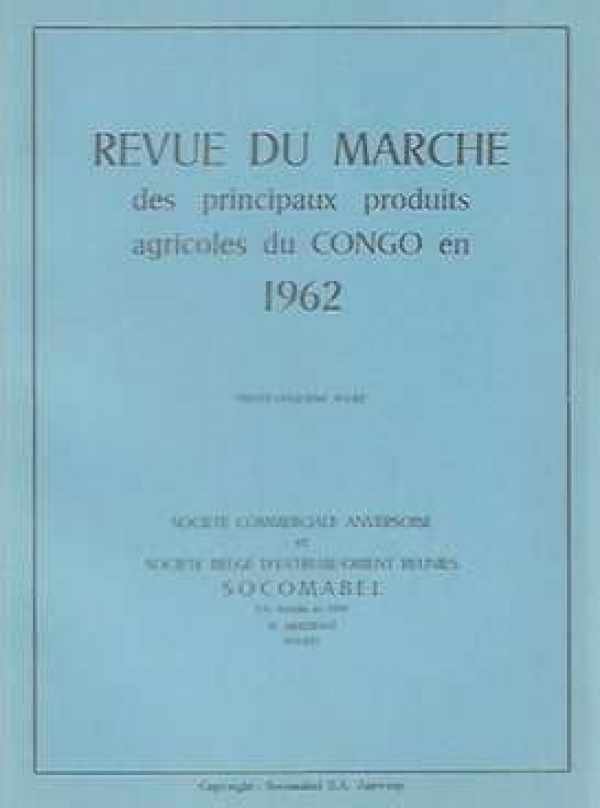 SOCOMABEL - Revue du Marché en 1962 - Carte