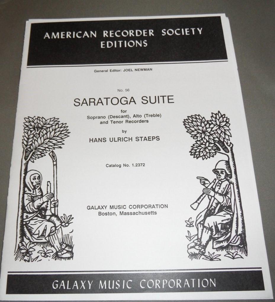 Staeps, Hans Ulrich - Saratoga Suite no. 56 for Soprano (Descant), Alto (Treble) and Tenor Recorders