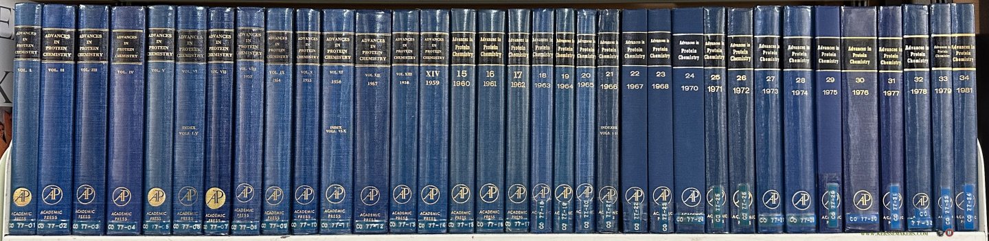ANSON, M.L. , J.T. EDSALL , C.B. ANFINSEN et al. - Advances in protein chemistry.