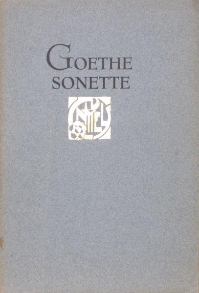 Goethe, (J.W. von.) - Sonette.