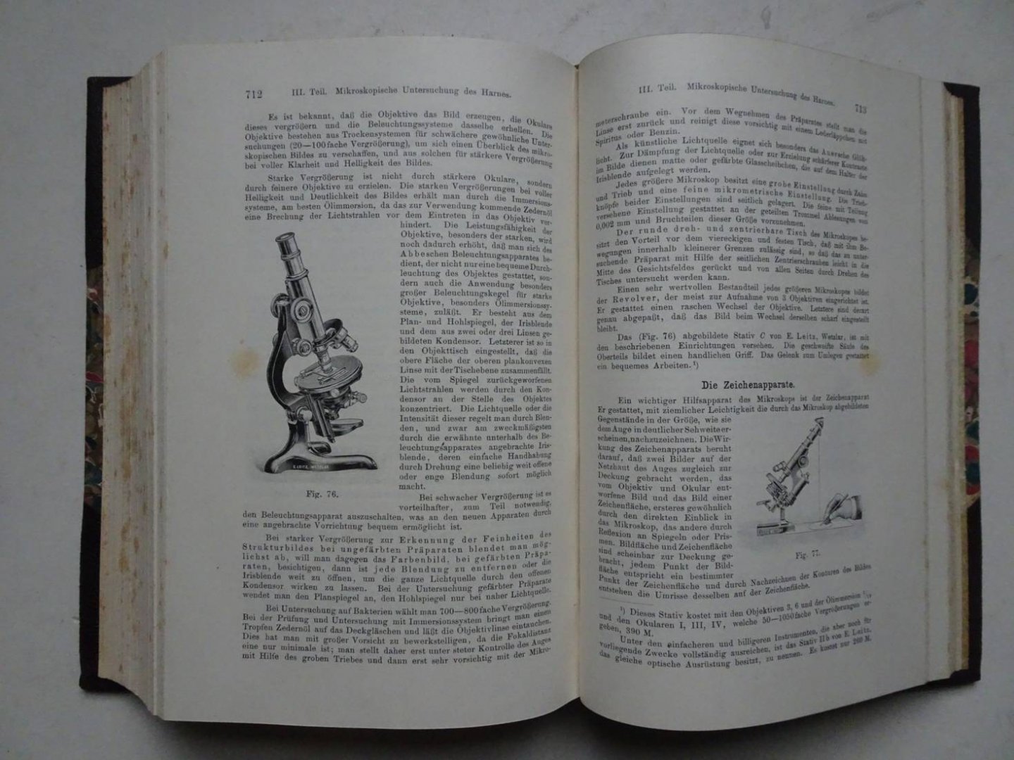 Spaeth, Eduard. - Die chemische und mikroskopische Untersuchung des Harnes. Ein Handbuch zum Gebrauche für Ärzte, Apotheker, Chemiker und Studierende. Mit 116 in den Text gedruckten Abbildungen und einer Spektraltafel.